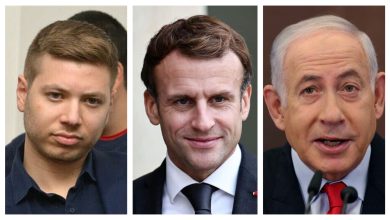 Israeli Prime Minister Benjamin Netanyahu launched a vulgar attack on French President Emmanuel Macron for backing the creation of a Palestinian state.