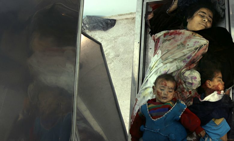 “We receive a murdered child every 40 minutes. A killed woman every 60 minutes. And a dead person every 15 minutes,” said Dr. Ahmad Al-Farra, director of the pediatric department at Nasser Hospital