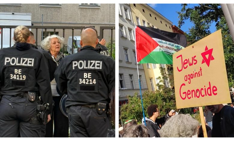 Jewish psychoanalyst and activist Iris Hefets was arrested today in Berlin. German police detained her over a protest sign that included the Star of David, which they claimed mimicked a "Hamas symbol."